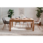 Funzionale Tavolo allungabile moderno finitura quercia