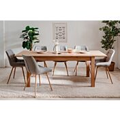 Funzionale Tavolo allungabile moderno finitura quercia