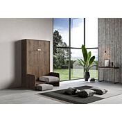 Pratico letto una piazza e mezza Slide, finitura Noce