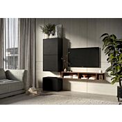 Parete attrezzata 180x30x160 h cm, Lava e Mercure, collezione Logica Zenzero Shop