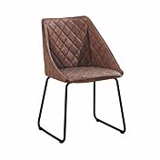 Sedia moderna in similpelle cuoio a rombi