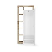 Guardaroba di design moderno con specchio finitura Pero