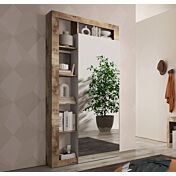 Guardaroba di design moderno con specchio finitura Pero