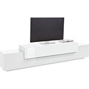 Innovativo Porta TV moderno L.240, colore Bianco
