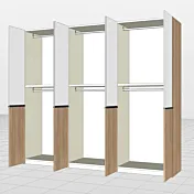 armadio bianco seta 6 ante