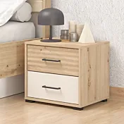 comodino effetto cannettato