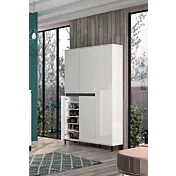 scarpiera alta Bianco lucido, Made in Italy