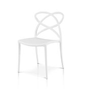 Sedia moderna e di design, bianco