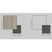 Set zona notte, Settimino, Comò e Comodini, Olmo Perla, Made in Italy