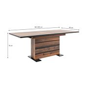 Tavolo allungabile Industry in finitura castagno