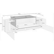 Panca ingresso in Bianco lucido e Pero