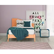 Letto 1 piazza e mezza papaya e cemento artico