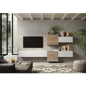 parete con pensili sospesi