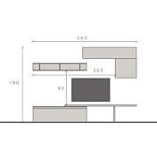 schema tecnico parete ardesia e piombo
