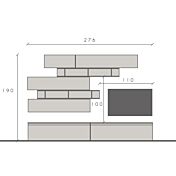  Soggiorno di design, finitura Argilla e Bronzo, Made in Italy
