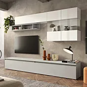 parete a terra con vetrina