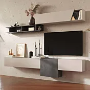 parete con ante tagliate cashmere