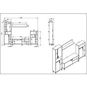parete prezzo basso grigia