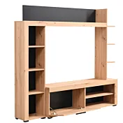 parete attrezzata con ripiani