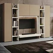 parete attrezzata oro