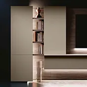 parete attrezzata visone e noce