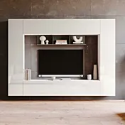 parete grigia e bianca