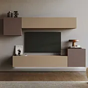 parete sospesa bronzo e oro