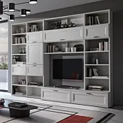 parete con cassetti contemporanea