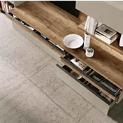 parete moderna con luci