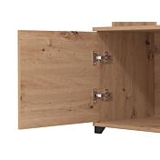 Parete attrezzata di design finitura Rovere e Carbone