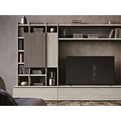 parete attrezzata cannettata