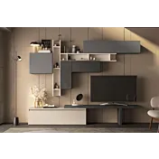 parete grigia e cashmere