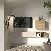 parete porta tv sospesa