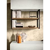 Soggiorno moderno California con parete attrezzata e madia