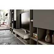 parete legno e grigio cenere