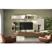 pareti moderne con ante oblique