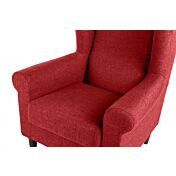 Poltrona sfoderabile, con piedini, made in Italy