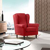 Poltrona sfoderabile, con piedini, made in Italy