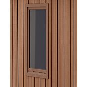 Casetta da esterno Rosa, finitura Marrone