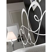 particolare testiera letto in ferro