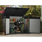 Baule da esterno Quercia, porta attrezzi per giardino, capacità 2020L