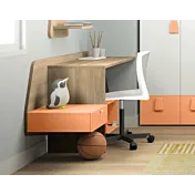 particolare scrivania papaya