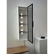 pensile moderno con vetrina e led