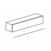 Elemento orizzontale ribalta/vasistas sospeso L.138 cm, disponibile in diverse finiture