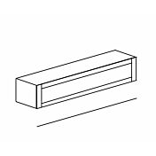 Conveniente Pensile orizzontale sospeso ribalta/vasistas, frontale con telaio