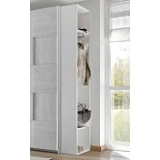 Armadio Vertigo 2 ante scorrevoli con anta tutta rossa e bianca opaca