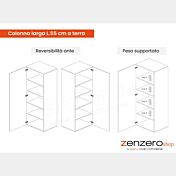 colonna larga a terra