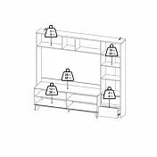 peso parete attrezzata
