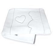 Lettino per neonati Winnie, bianco e Grey con decori orsetto