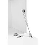 Parete attrezzata L.340 cm, finitura Bianco lucido, Made in Italy